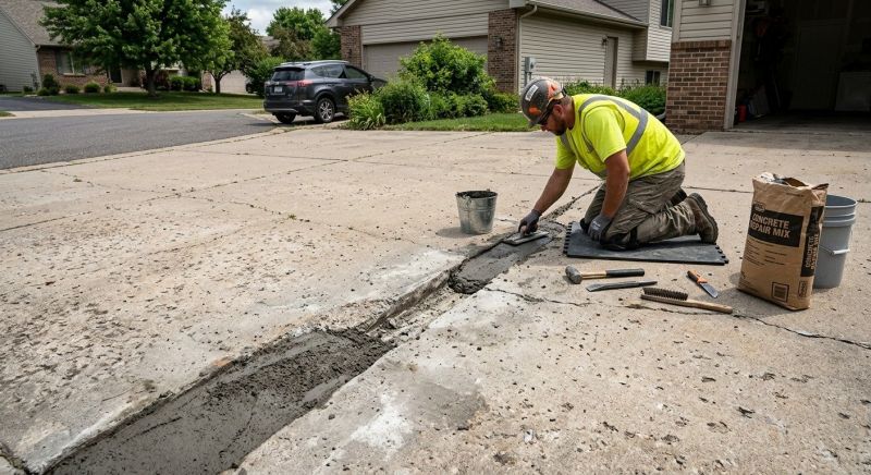 Driveway Spalling Repair in West Des Moines, IA